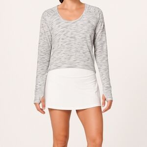 Lululemon Meant To Move Long SleeveTiger Space Dye Black White Size 8